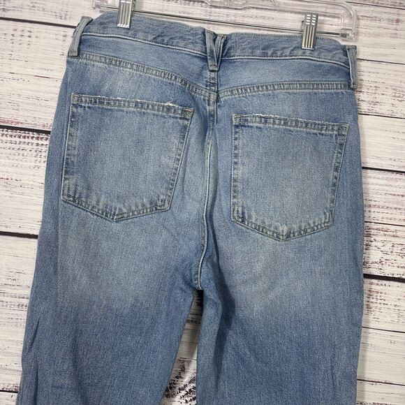 Free People We The Free Stovepipe High Rise Jean Out West Crop Distressed Sz 28 - Picture 4 of 16